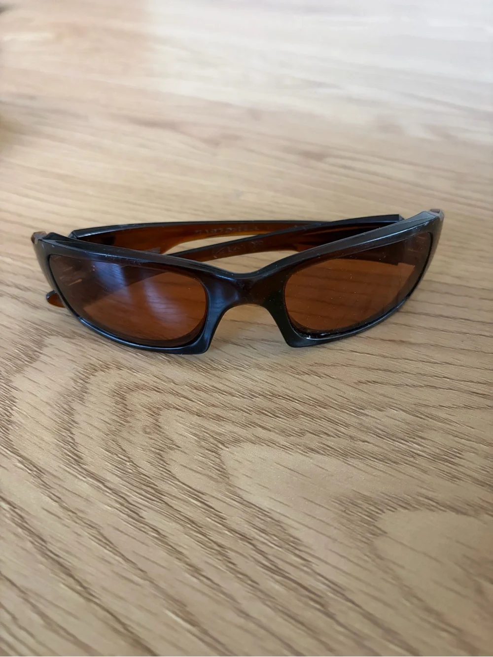 Oakley Fives (4+1) Vintage Made in USA Brown Frame Sport Sunglasses